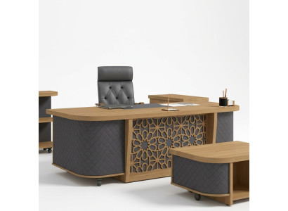 Grand bureau exécutif Mobilier de bureau Salle d'étude Table Mobilier moderne