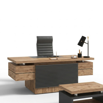 Bureau en bois. Designer de meubles de bureau Bureau design moderne Meubles en bois Tables