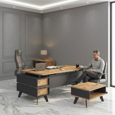 Bureau moderne bureau de patron table de bureau meubles de salle d'études design de bureau