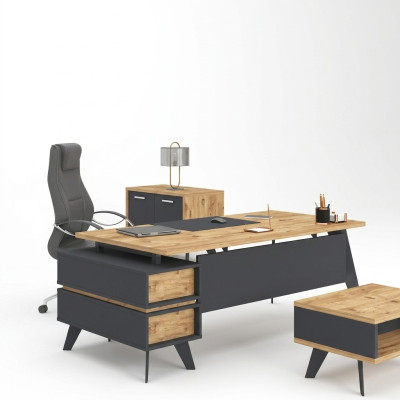 Bureau moderne bureau de patron table de bureau meubles de salle d'études design de bureau