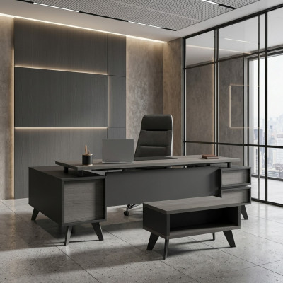 Bureau Bureau d'étude Mobilier de salle informatique Bureau d'ordinateur Tables en bois Mobilier