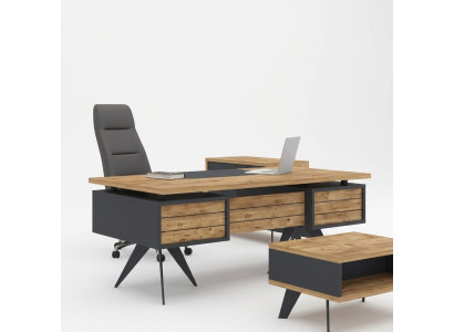 Mobilier de bureau Bureau d'angle luxueux Salle d'étude Table Mobilier Tables