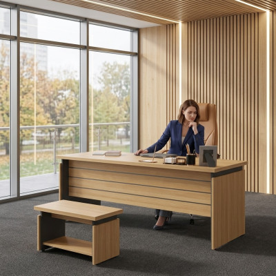 Bureau en bois Mobilier de bureau Bureau Meubles de bureau Salle d'étude Bureau de direction