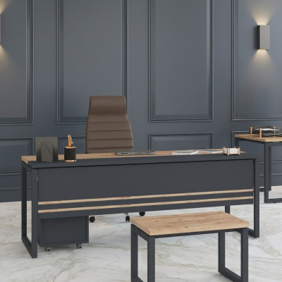 Mobilier de bureau Bureau Salle d'étude Marron Table Nouveau Conception Tables