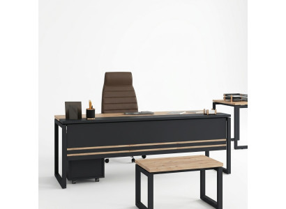 Mobilier de bureau Bureau Salle d'étude Marron Table Nouveau Conception Tables