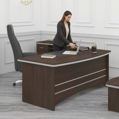 Bureau brun Mobilier de bureau Concepteur Patron Table Salle d'étude Table
