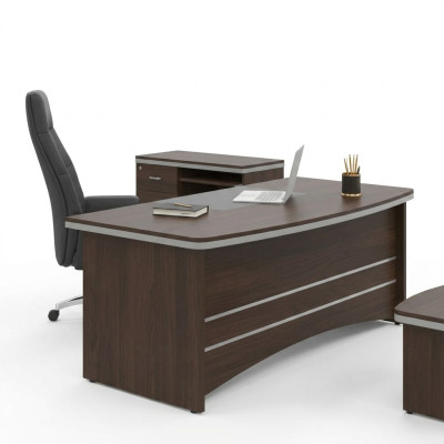 Bureau brun Mobilier de bureau Concepteur Patron Table Salle d'étude Table