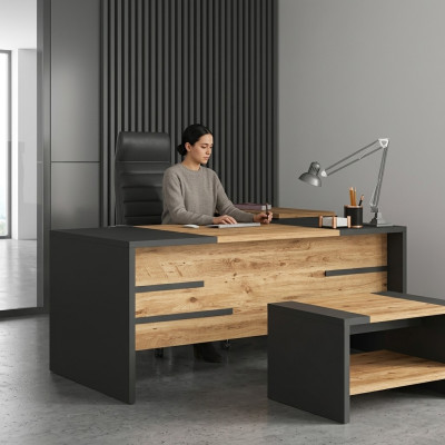 Bureau de design moderne Mobilier de bureau Table en bois nouvelles tables de chef de bureau