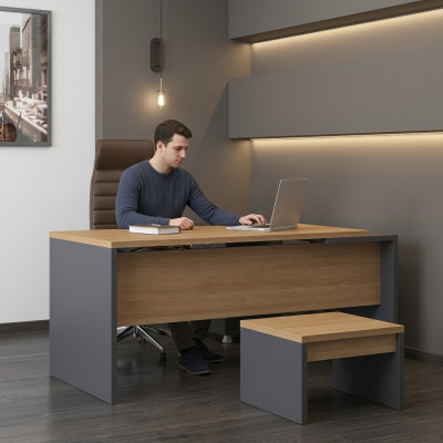 Bureau d'angle Mobilier de bureau Table en bois Table de travail Bureau de bureau Bureau