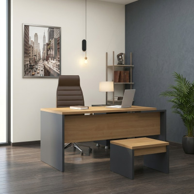 Bureau d'angle Mobilier de bureau Table en bois Table de travail Bureau de bureau Bureau