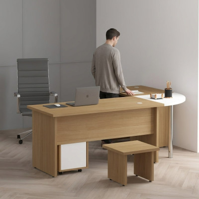 Salle d'étude Bureau d'angle Design moderne Mobilier de bureau Table Bureau