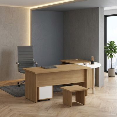 Salle d'étude Bureau d'angle Design moderne Mobilier de bureau Table Bureau