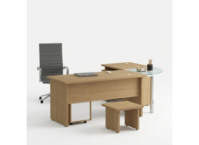 Salle d'étude Bureau d'angle Design moderne Mobilier de bureau Table Bureau