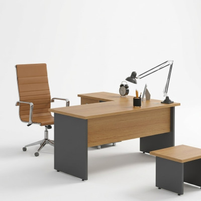 Bureau d'angle Salle d'étude Design Mobilier de bureau en bois Table de bureau