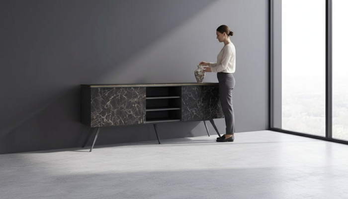 Armoire de bureau Salle d'étude Moderne Gris Classeur Mobilier de bureau