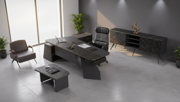 Armoire de bureau Salle d'étude Moderne Gris Classeur Mobilier de bureau