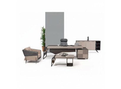 Pièce d'étude de luxe Bureau d'angle Mobilier design Mobilier de bureau Tables Bureau