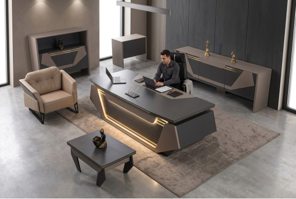 Table basse design en bois pour salle d'étude, nouveau mobilier de bureau.