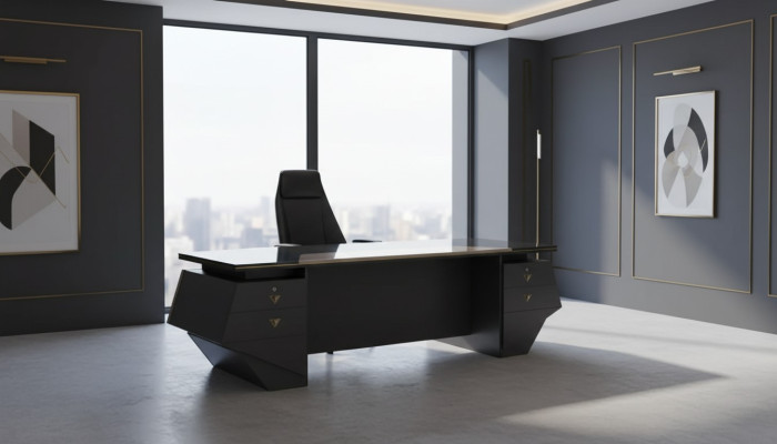 Bureau de direction de luxe Table xxl 260x100 Mobilier design Tables modernes