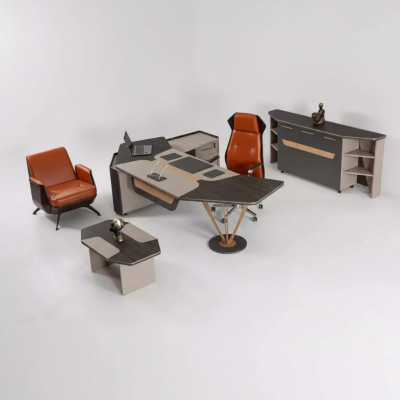 Bureau pour la pratique d'un cabinet d'avocats Mobilier complet Armoire Table 3 pièces