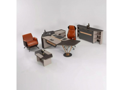 Bureau pour la pratique d'un cabinet d'avocats Mobilier complet Armoire Table 3 pièces