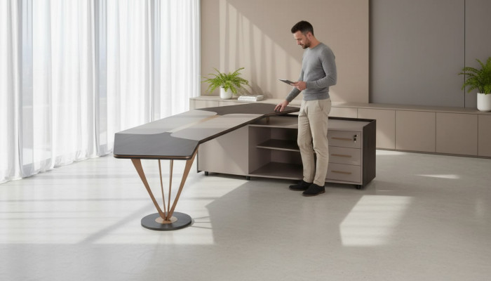 Coin bureau Mobilier de bureau Salle d'étude Mobilier de luxe Table moderne nouvelle