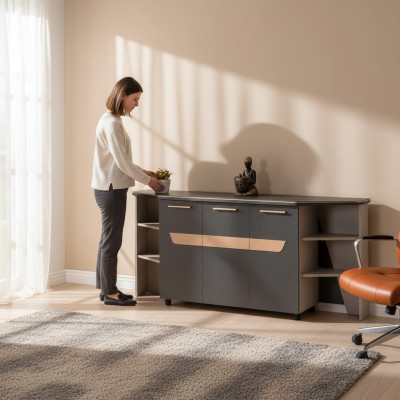 Armoire de bureau moderne Étagères de salle d'étude Luxe Designer de meubles neufs Étagère