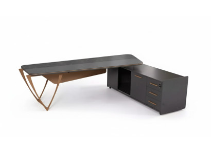 Mobilier de bureau Bureau d'angle avec tiroirs Table moderne de salle d'étude