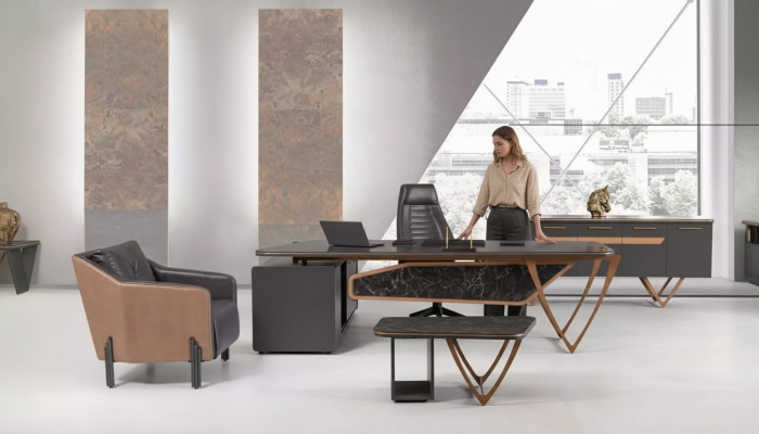 Salle d'étude Armoire de bureau 210x45x85 Mobilier de bureau Armoire Moderne Designer