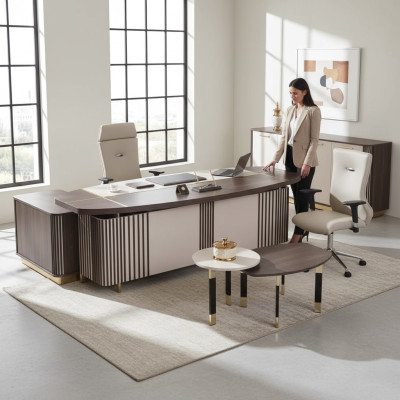 Salle d'étude moderne Ameublement Mobilier de bureau Mobilier de bureau de designer 3 pièces