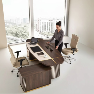 Table de bureau ovale 250x165 Tables de luxe Bureaux d'angle Mobilier de bureau