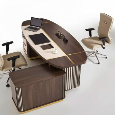 Table de bureau ovale 250x165 Tables de luxe Bureaux d'angle Mobilier de bureau