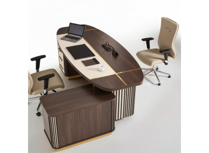 Table de bureau ovale 250x165 Tables de luxe Bureaux d'angle Mobilier de bureau