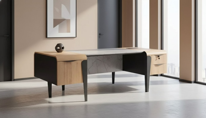 Salle d'étude moderne Bureau de direction Mobilier de salle d'étude Bureau de luxe de bureau