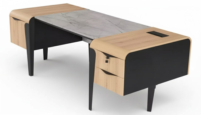 Salle d'étude moderne Bureau de direction Mobilier de salle d'étude Bureau de luxe de bureau