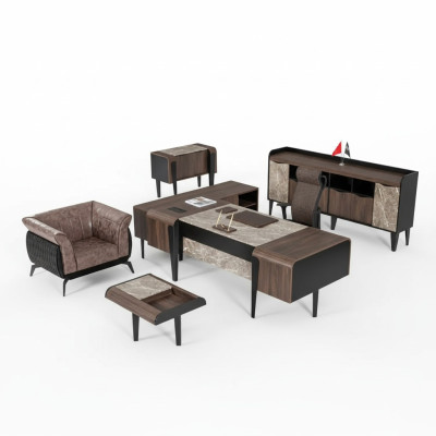 Mobilier de bureau Bureau de luxe Armoire de rangement Armoire de bureau neuf Ensemble moderne