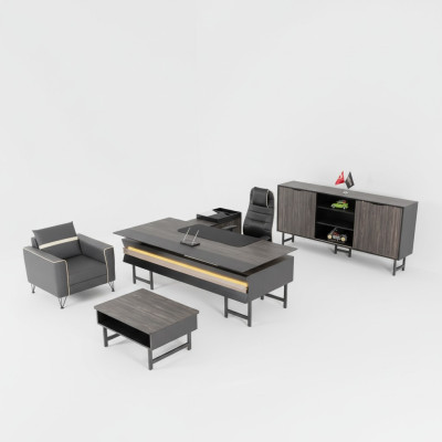 Bureau d'angle Armoire de bureau Table basse Mobilier de bureau moderne de design de luxe