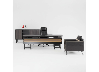 Bureau d'angle en bois Moderne Salle d'étude Designer Bureau Mobilier de bureau neuf