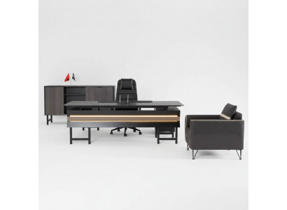 Bureau d'angle en bois Moderne Salle d'étude Designer Bureau Mobilier de bureau neuf