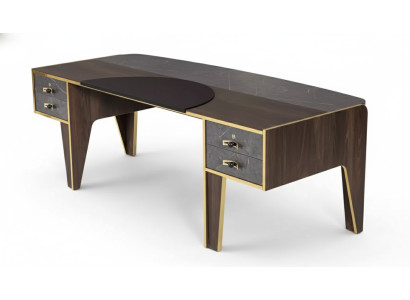Bureau avec tiroirs Mobilier de chambre d'étude Table de luxe de bureau 220x95