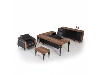 Ensemble de bureau de luxe 4 pièces. Armoire Table Bureau Table basse 3 pièces.