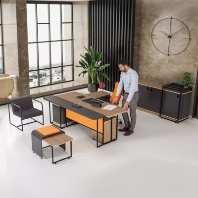 Salle d'étude Bureau Équipement de bureau Armoire de bureau Table basse de luxe