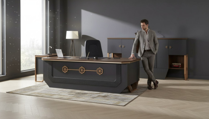 Bureau de direction collection de bureaux de luxe 240x95cm