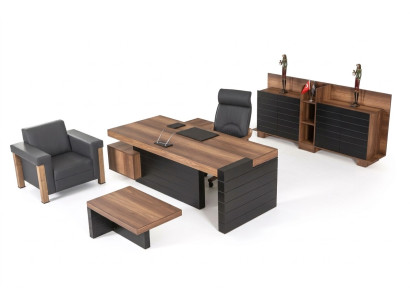 Meubles de bureau Bureau d'angle Armoire Tables basses Étagères Mobilier de salle d'étude