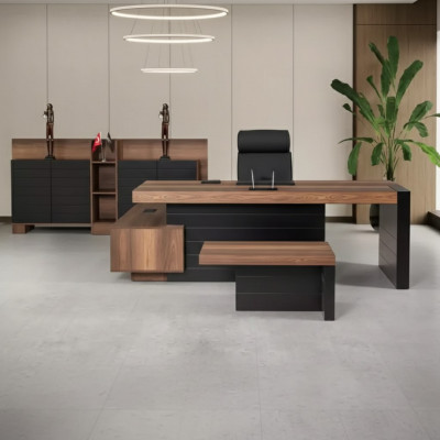 Coin bureau 240cm Mobilier de bureau Bureau Mobilier de bureau Bureau de designer