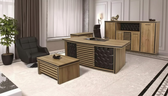 Ensemble de bureau complet, bureau, armoire de bureau, table basse, meubles design.