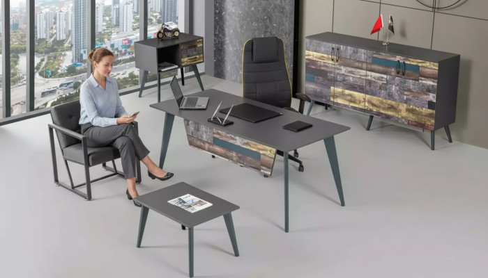 Salle d'étude Set Complet e Bureau meubles Bureau Armoire de bureau luxe