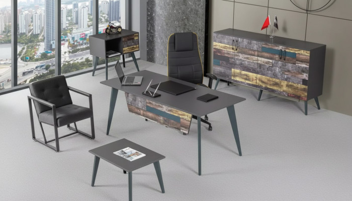 Salle d'étude Set Complet e Bureau meubles Bureau Armoire de bureau luxe