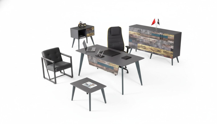 Salle d'étude Set Complet e Bureau meubles Bureau Armoire de bureau luxe