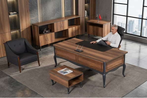 Étudier le bureau de luxe Table de design de bureau Mobilier de bureau Bureau exécutif